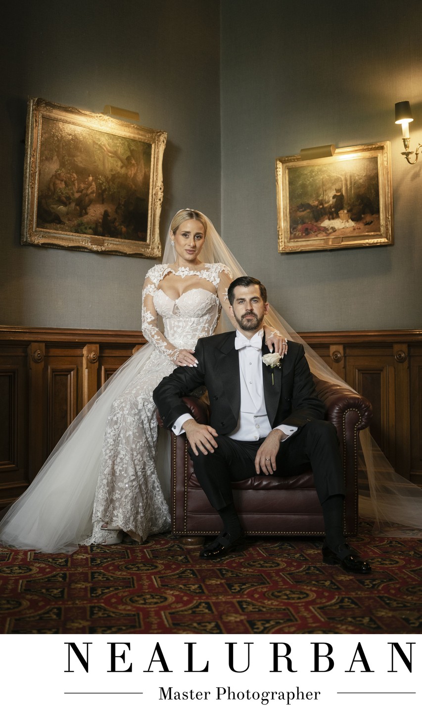 Buffalo Club Bride and Groom Editorial Photos