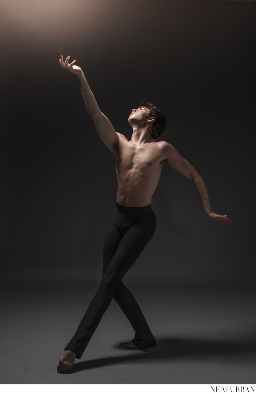 Male Dancer in Neal Urban Photography Studio Buffalo