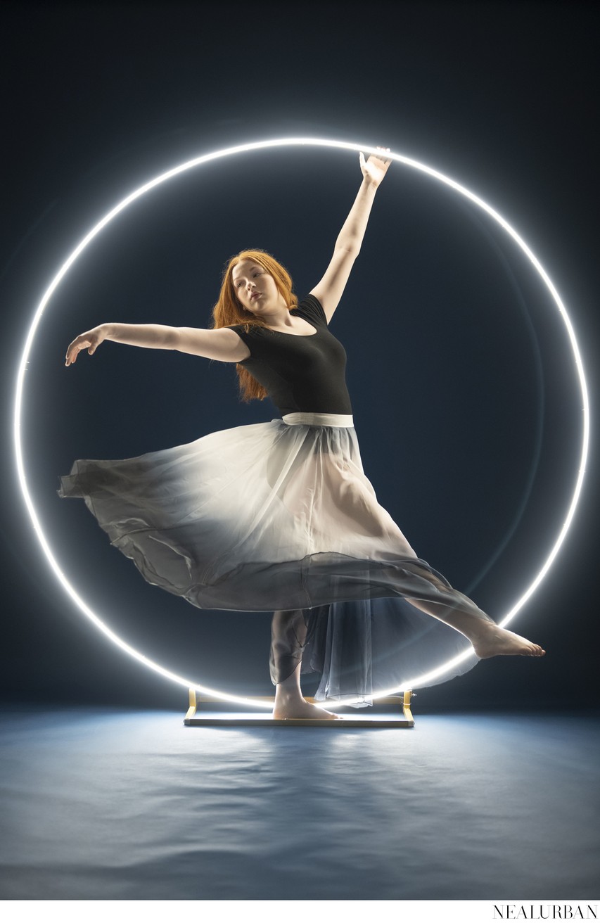 Ring Light Dancer in Studio