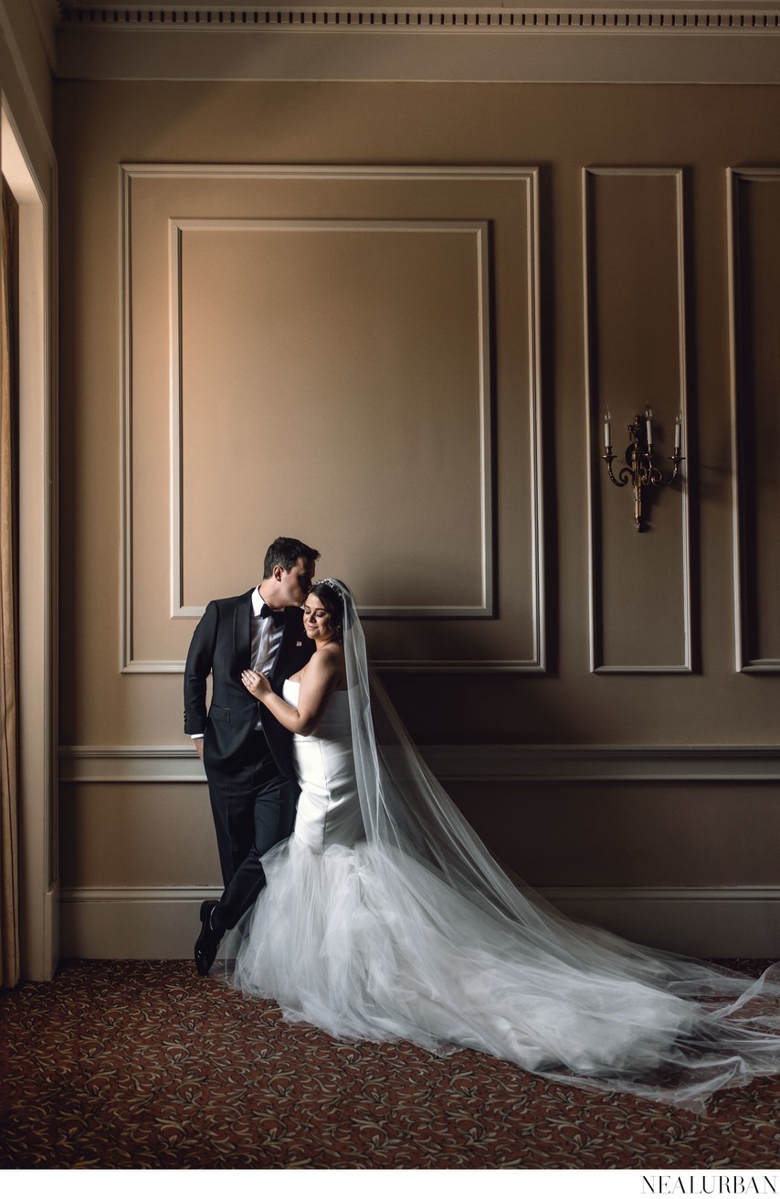 Bride and Groom at Buffalo Club