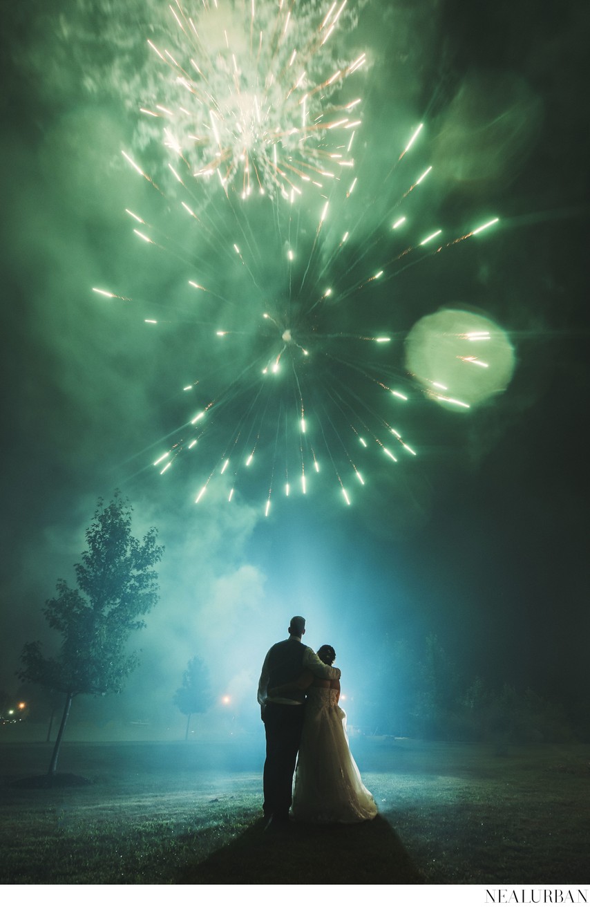 Firework Display for the Bride and Groom 