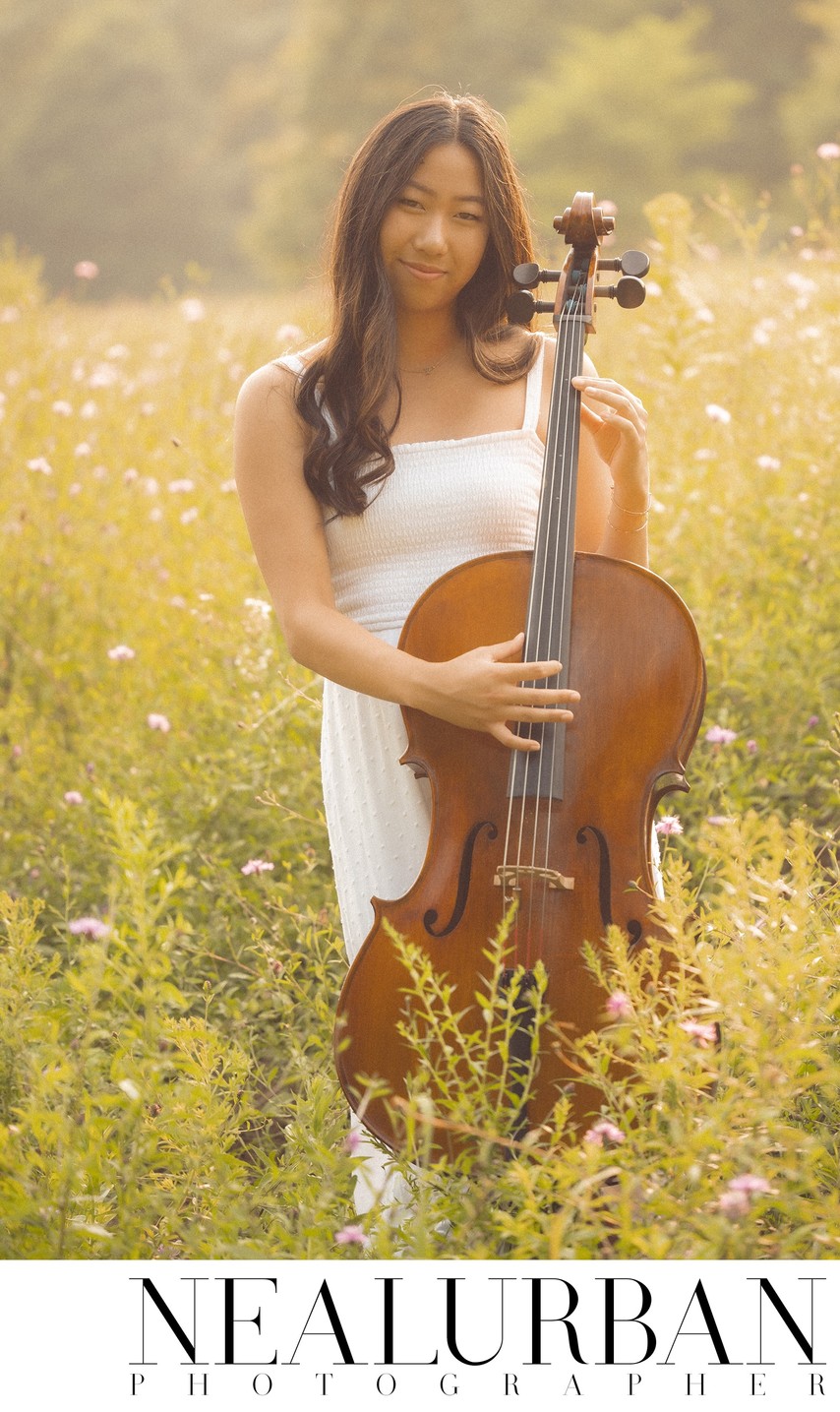 High School Senior and her Cello