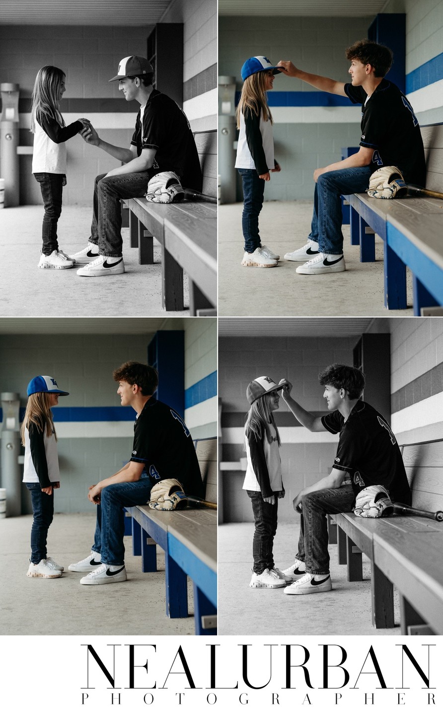 Little Sister & her High School Senior Brother Portraits 