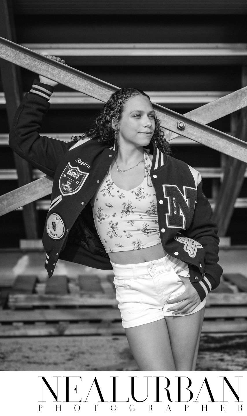 Senior by the Bleachers