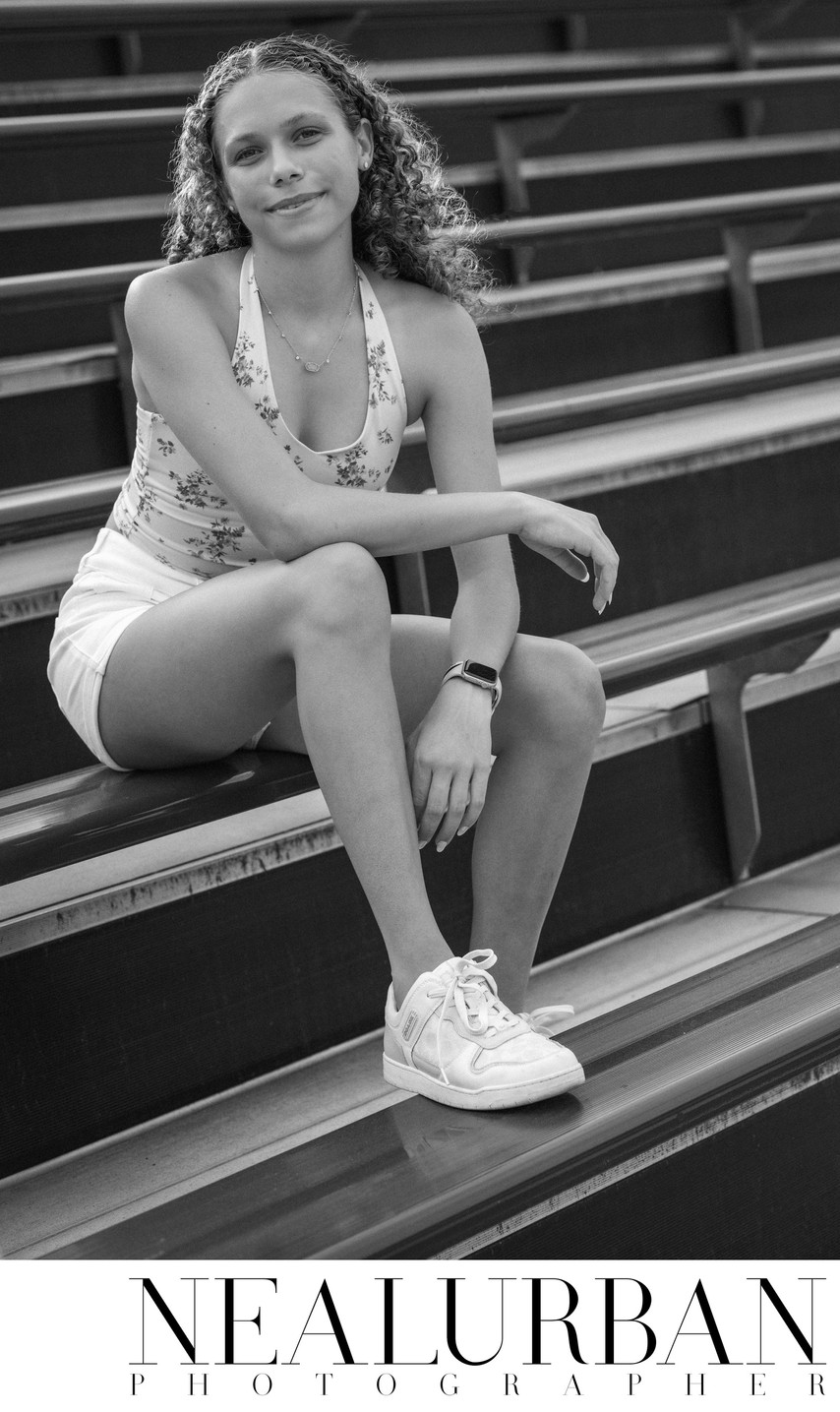 Senior Photos by the football field