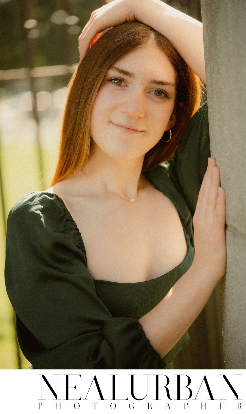 Senior Photos at Forest Lawn Cemetery 