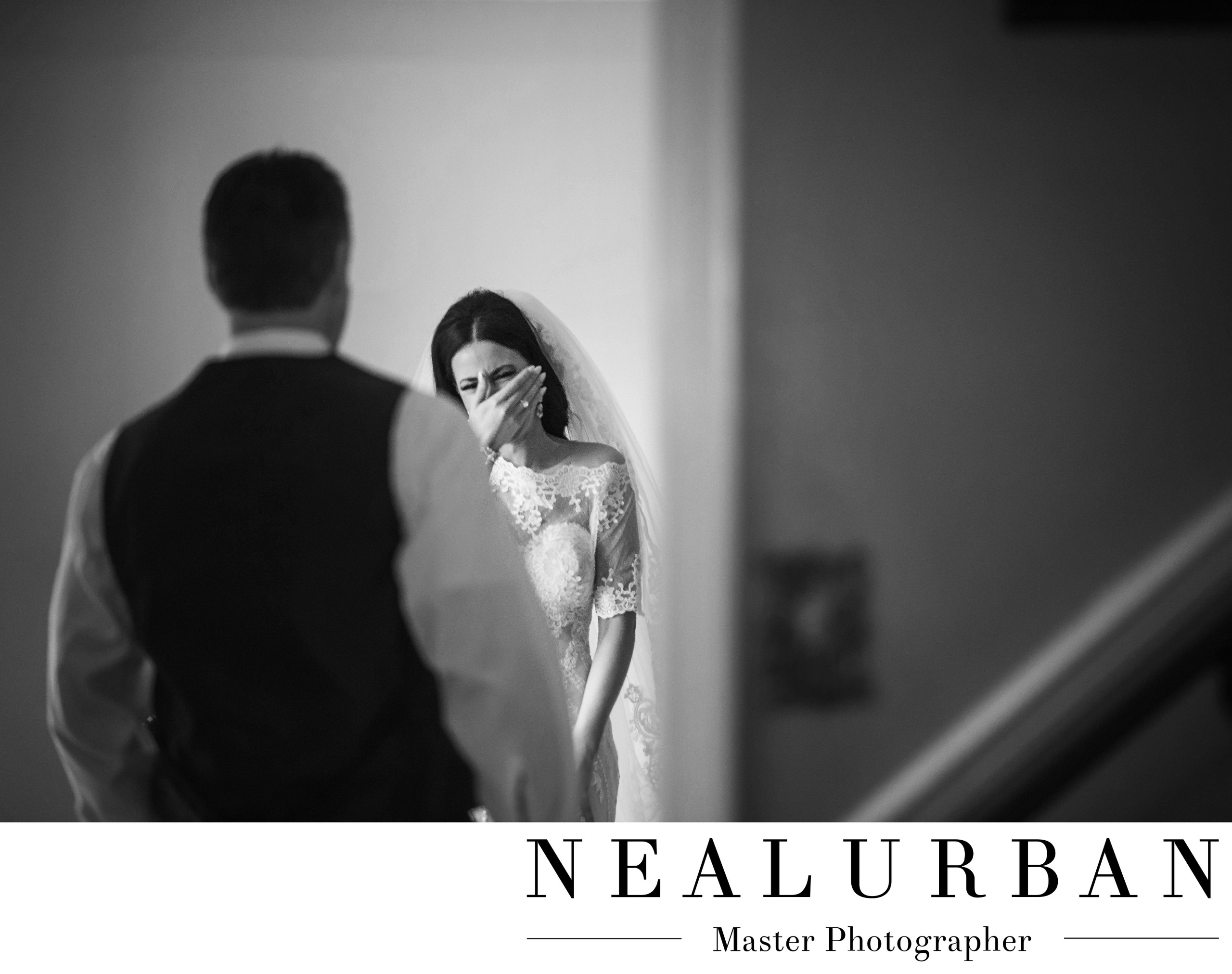 First look with the bride and her father Weddings Wedding