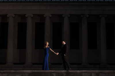 Engagement Session at Albright Knox Art Gallery
