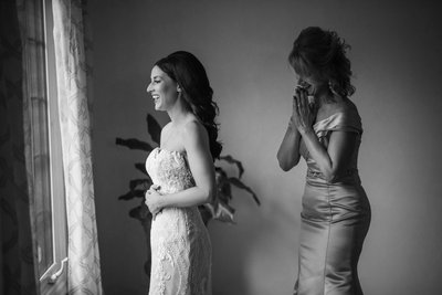 Bride Getting Ready with her Mother