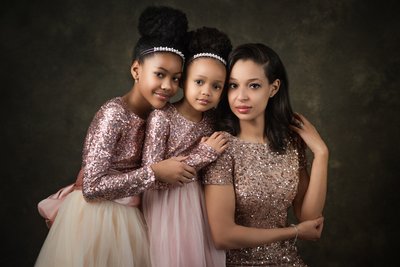 Mom and her daughters