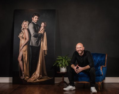 Neal Urban and the life size print