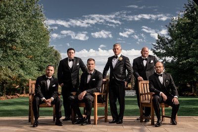 Groom and Groomsmen at Turning Stone Resort Casino