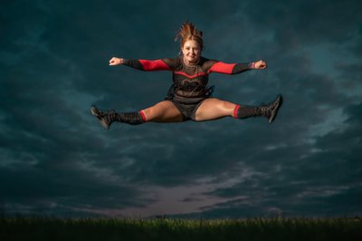 High School Senior Cheerleading Photos