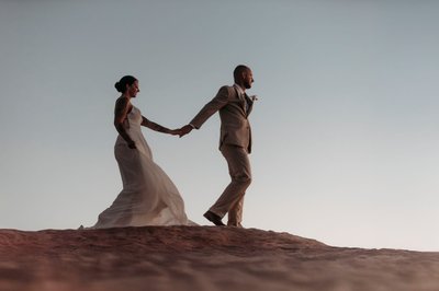 Moab Desert Bride and Groom