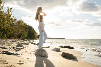 High School Senior Sunset Photos at the Beach