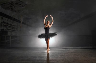 Ballerina on Abandon Theater Stage