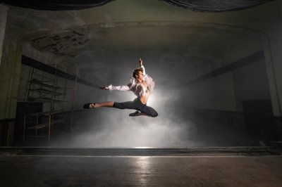 Male Dancer on Stage at Abandon Theater