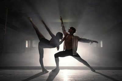 Duet Silhouette Dancers at Abandon Theater