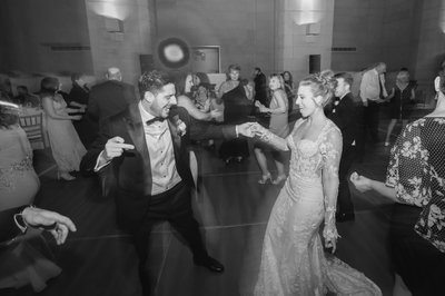 Dance Party Bride and Groom at Admiral Room Buffalo