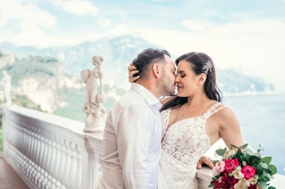 Villa Gioello Bride and Groom Amalfi Coast Italy