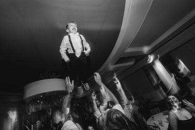 Ring Bearer on the dance floor at Samuel's Grande Manor