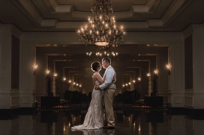 Bride and Groom at Ritz Carlton Hotel Sarasota FL