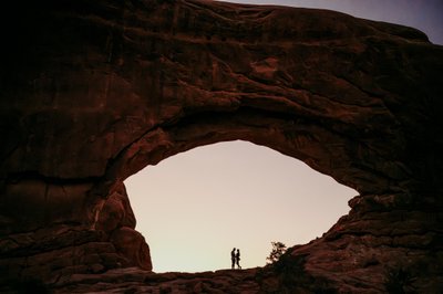 Sunrise at Arches National Park Bride and Groom to Be