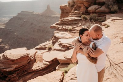 Wedding Rehearsal Portraits at Dead Horse Point Utah