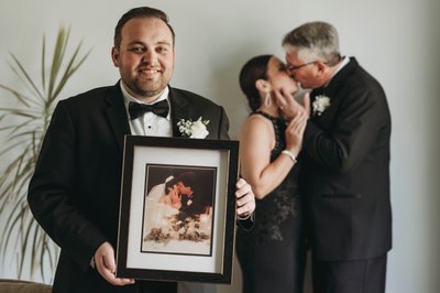 Groom with his parents