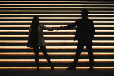 Bride and Groom Silhouette Albright Knox Art Gallery