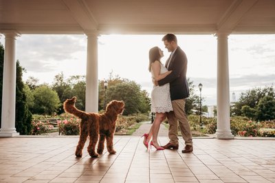 Engagement Session Rose Garden Delaware Park Buffalo