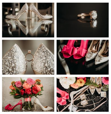 Bride's wedding details at Samuels Grande Manor Buffalo