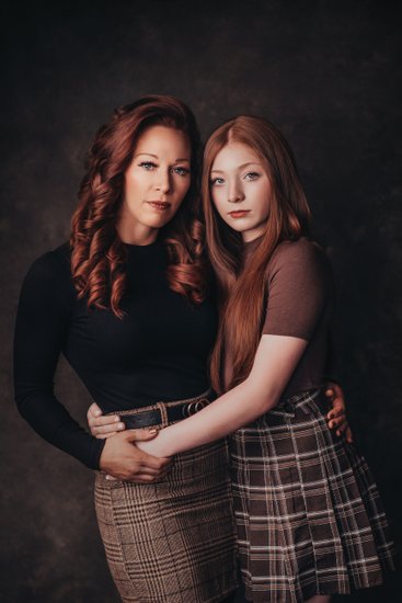 Mother and Daughter Studio Portrait
