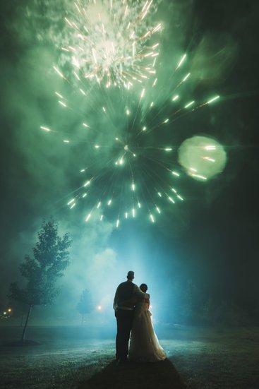 Firework Display for the Bride and Groom 