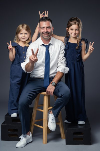 Dad and his Daughters