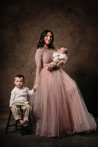 Vintage Family Studio Portrait