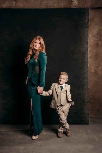 Mom & Son Studio Photoshoot