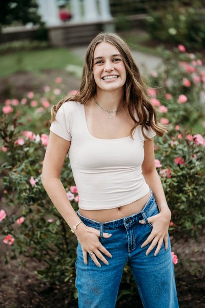 High School Senior Photos at the Rose Garden Buffalo