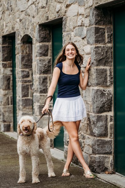 High School Senior Photos at Delaware Park