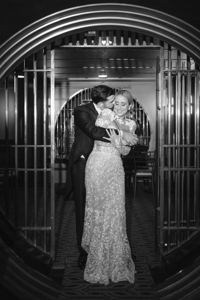 Admiral Room Bank Vault Buffalo Bride and Groom