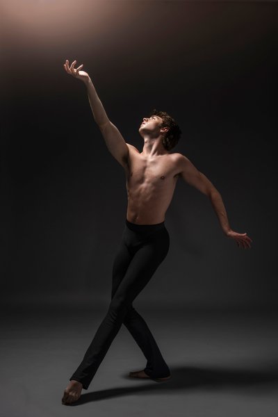 Male Dancer in Neal Urban Photography Studio Buffalo