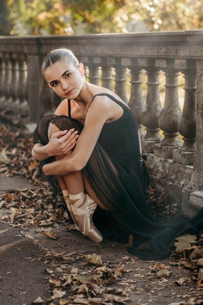 Black Swan Ballerina at Forest Lawn Cemetery Buffalo NY