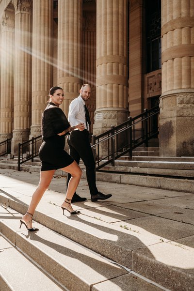 Engagement Session at Buffalo City Hall Buffalo NY