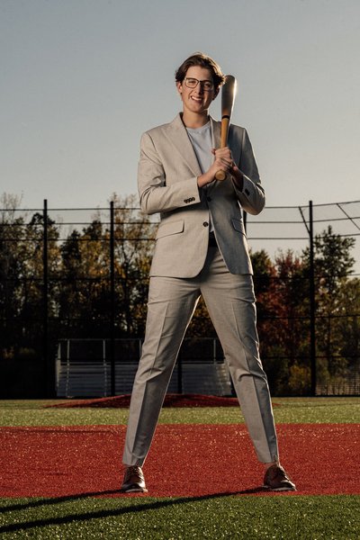 High Fashion Baseball Senior Session