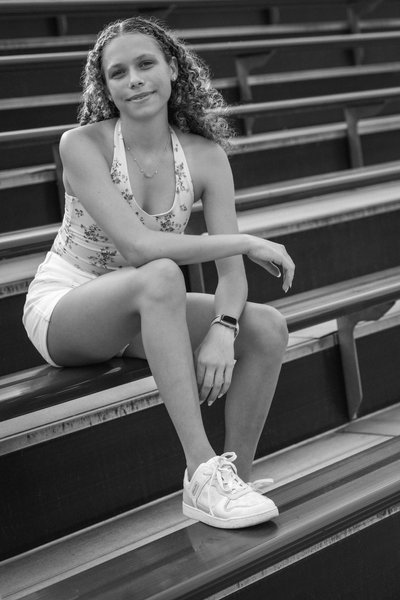 Senior Photos by the football field