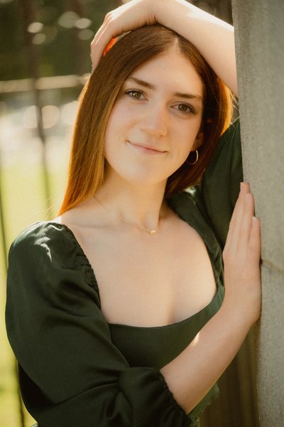 Senior Photos at Forest Lawn Cemetery 