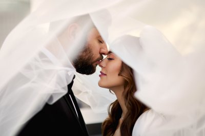 Couple Under Veil