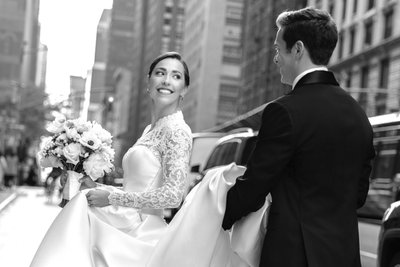 NYAC Wedding Bride & Groom on the 7th Avenue NYC