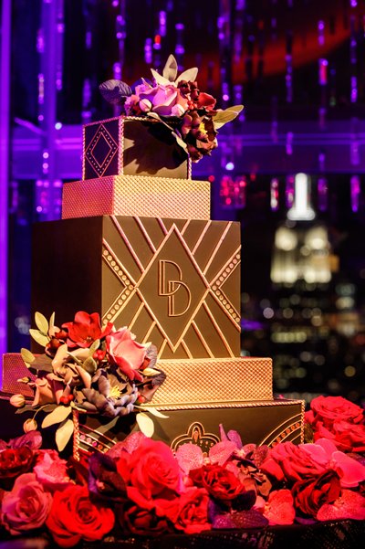 Rainbow Room NYC Wedding Cake by Ron Ben Israel