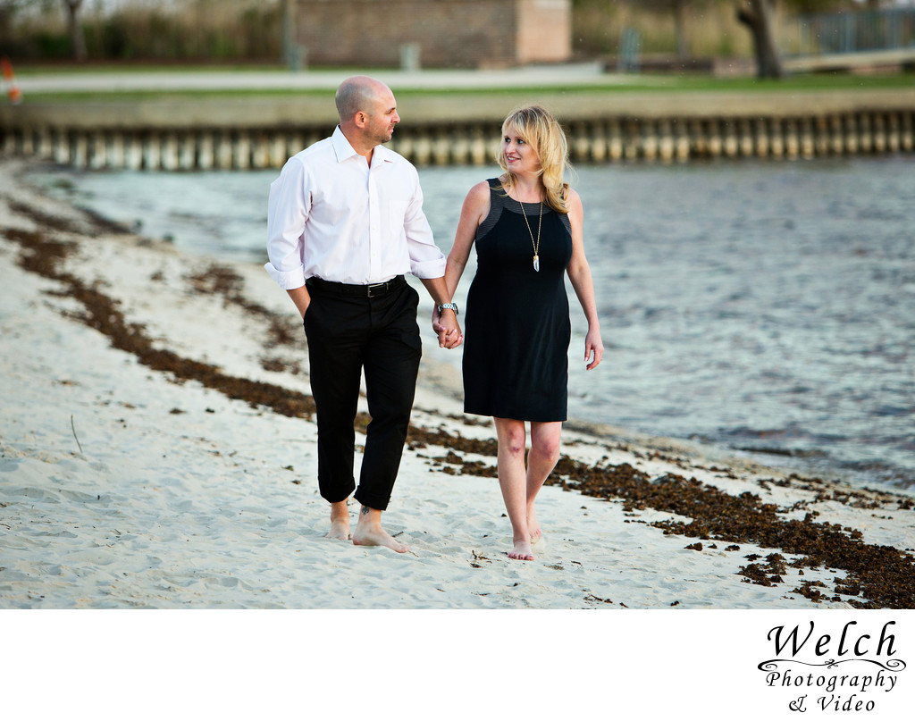 Engagement beach Fontainbleau State Park Mandeville LA